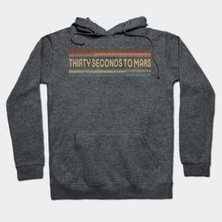 Thirty Seconds To Mars Retro Lines Hoodie